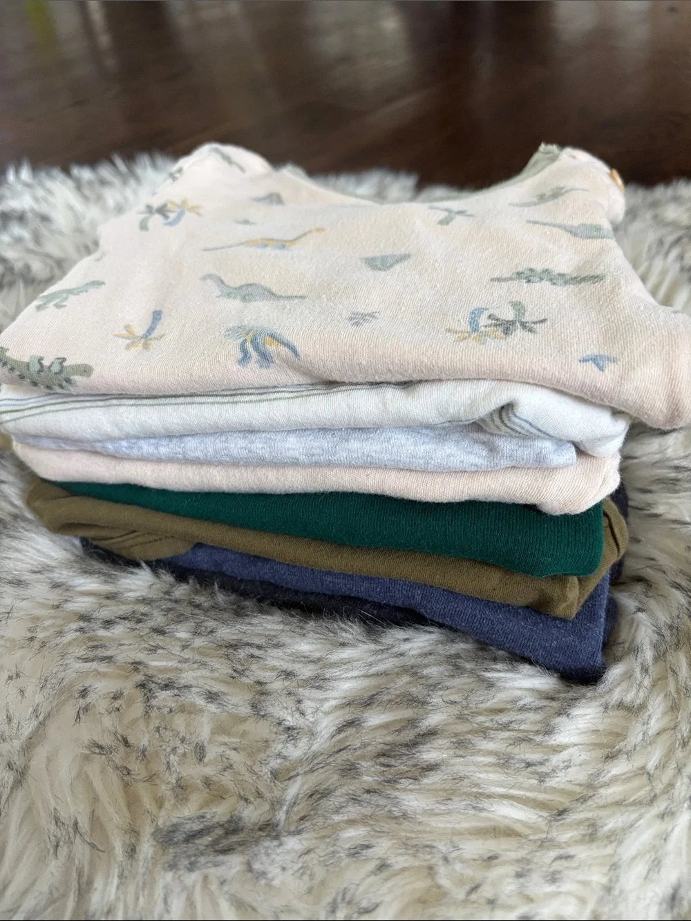 3-6M 8 Baby Boy Long Sleeve Onesie Bundle